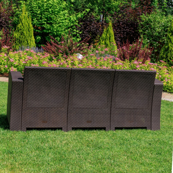 Трехместный диван Royal Family LANA LUX коричневый